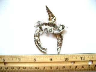   Rhinestone Phoenix Rebirth Life Bird Costume Jewelry Pin Brooch  