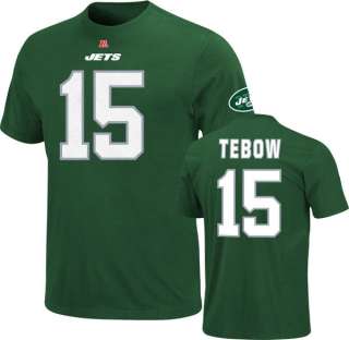 TIM TEBOW New York Jets Eligible Receiver Name & Number T shirt Jersey 