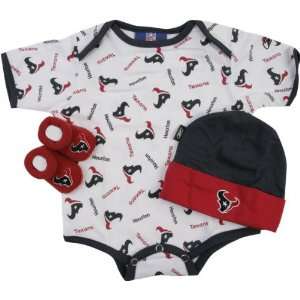    Houston Texans Newborn 0 3 Month Booty Gift Set