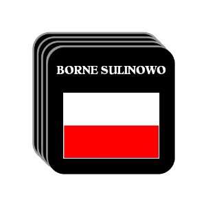 Poland   BORNE SULINOWO Set of 4 Mini Mousepad Coasters 