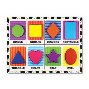  Melissa and Doug Shapes Chunky Puzzle Toys & Games