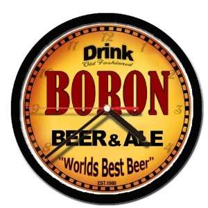  BORON beer and ale cerveza wall clock 