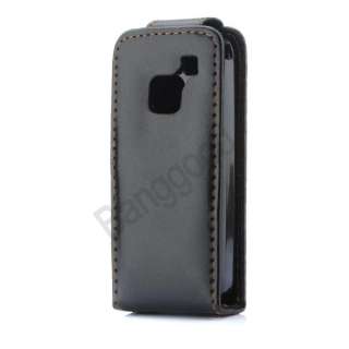 BLACH LEATHER POUCH CASE COVER FOR NOKIA C1 01 C1 01