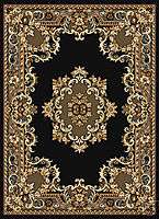 Stylish Traditional Aubusson Black 2X3 Runner Area Rug Carpet  