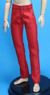 Denim Red Black Skinny Jeans Pants for Liv Jake doll  