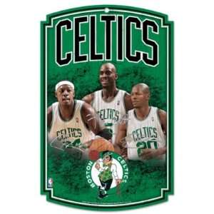  Wincraft Boston Celtics Big 3 Wood Sign Sports 