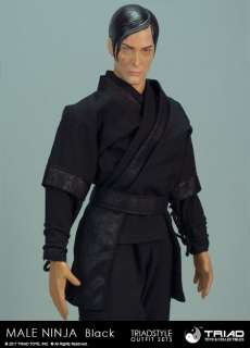 Triad Toys 1/6 SCALE MALE NINJA BLACK OUTFIT SET  