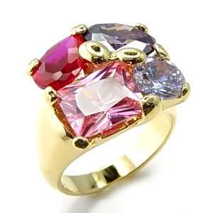   Color Cluster Ring Big, Bold and Beautiful Size 10 