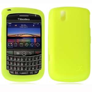 Green Rubber Silicone Skin Case BlackBerry Bold 9650  