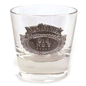  Jack Daniels Bourbon Mixer Glass   round