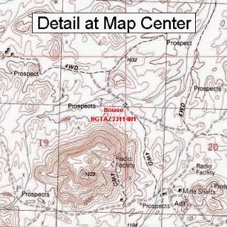  USGS Topographic Quadrangle Map   Bouse, Arizona (Folded 