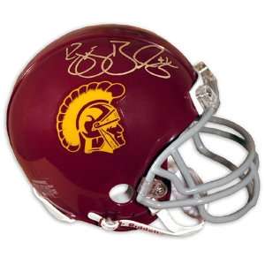  Mounted Memories Reggie Bush Autographed Usc Mini Helmet 