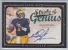 2008 UD Masterpieces CHAD HENNE on card Auto SOG14