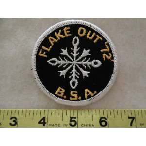  Boy Scouts 1972 Flake Out Patch 