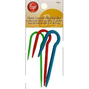  Boye Plastic Curved Cable Stitch Needles 3pc