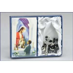  First Communion Traditions Boy Rosary and Prayer Card 