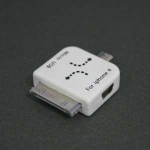 Mini USB Female to Micro USB Male and Apple iPhone/iPod Dock Connector 