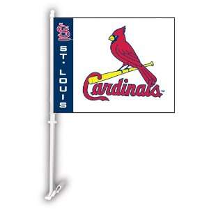     St. Louis Cardinals MLB Car Flag W/Wall Brackett 