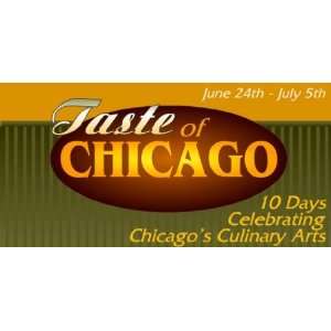 3x6 Vinyl Banner   Taste Of Chicago 