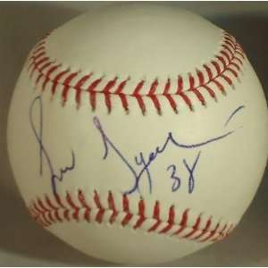 LUIS AYALA signed OML baseball *NY YANKEES* W/COA   Autographed 