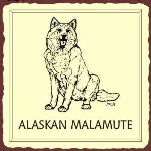   Malamute Dog Vintage Metal Animal Retro Tin Sign
