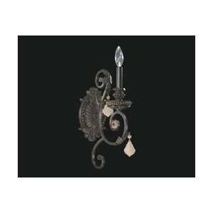   Old World Rio Bravo Crystal Up Lighting Wall Sconce from the Rio Brav