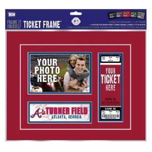 Atlanta Braves Game Day Ticket Frame Frame It Yourself  