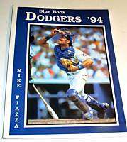 Lot 12 1994 Los Angeles Dodgers Blue Book Mike Piazza  