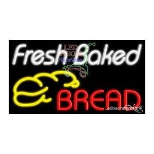  Fresh Baked Bread Neon Sign 20 Tall x 37 Wide x 3 Deep 