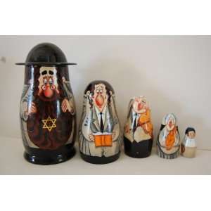  5pc Jewish Family Doll 