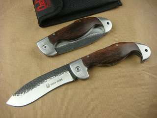 BODA Classic Lock back Wood Handle Folding Pocket Knife  