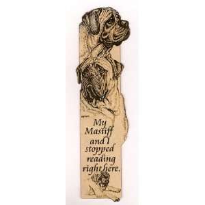  Mastiff Laser Engraved Dog Bookmark