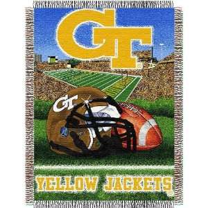  Georgia Tech Yellowjackets NCAA Woven Tapestry Throw (Home 