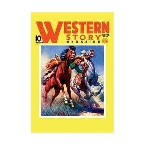 Western Story Magazine Taming the Wild 20x30 poster 
