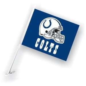  Colts NFL Car Flag W/Wall Bracket Set Of 2