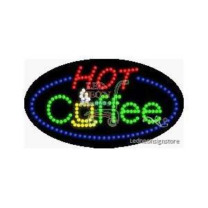  Hot Coffee LED Sign 15 inch tall x 27 inch wide x 3.5 inch 