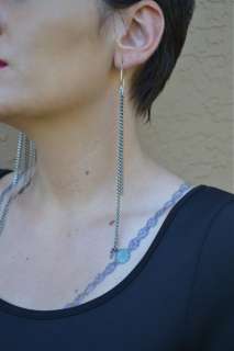 Edie Sedgwick Insp. Tiered Multi Chain Sterling Silver Shoulder Duster 