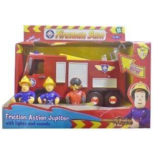  Brilliant Friction Powered Fire Engine with Flashing Light 