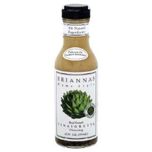 Briannas, Dressing French Vinegar, 12 Ounce (6 Pack)  