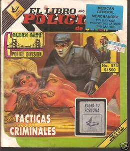 El Libro Policiaco Tacticas Criminal No.574 Latin Novel  