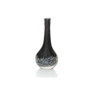  Murano handblown vase, Black Rain