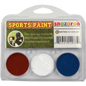    Sports Makeup Kit White, Bright Red, Royal Blue Toys & Games