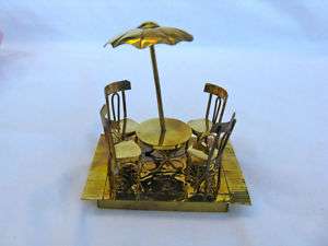 Egyptian Mini Picnic Table Chair Umbrella Collectibles  