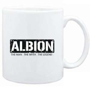  Mug White  Albion  THE MAN   THE MYTH   THE LEGEND 