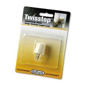    Softalk Twisstop Rotating Phone Cord Detangler, Ivory Electronics