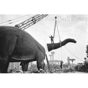  Worlds Fair Dinosaur Dismantled   1965