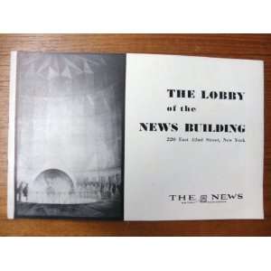  The Lobby of the News Building Brochure New York The News Books