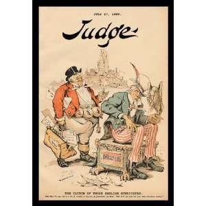 Judge Magazine The Clutch of those English Syndicates 20x30 Poster 