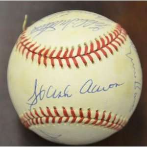 500 Home Run Signed baseball 10 Sigs Mays Aaron JSA LOA   Autographed 