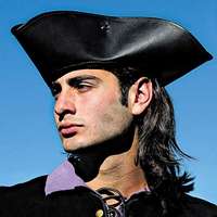 Museum Replicas Captain Jack Tricorn Hat Pirate Costume  